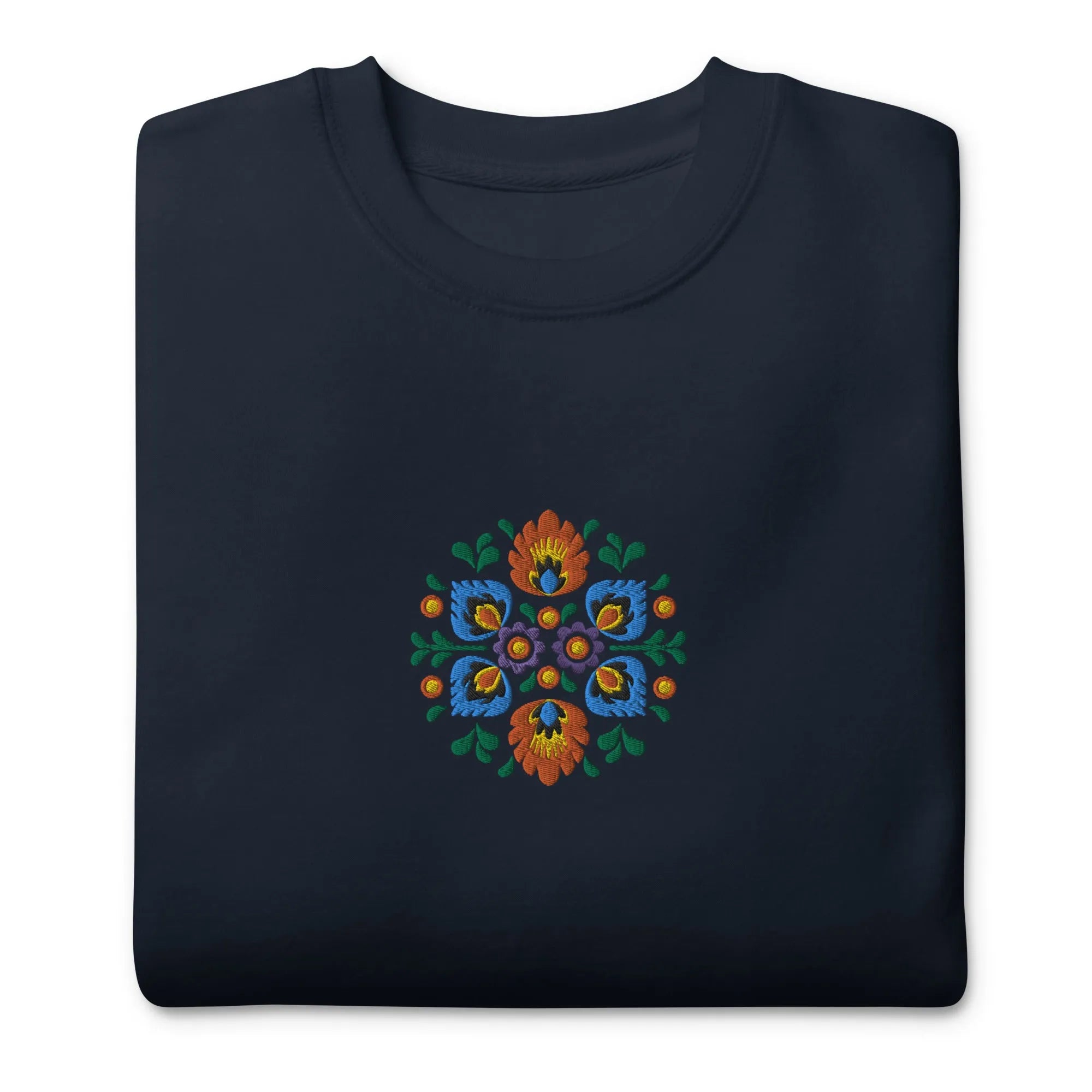Polish Wycinanki Embroidered Sweatshirt - The Global Wanderer