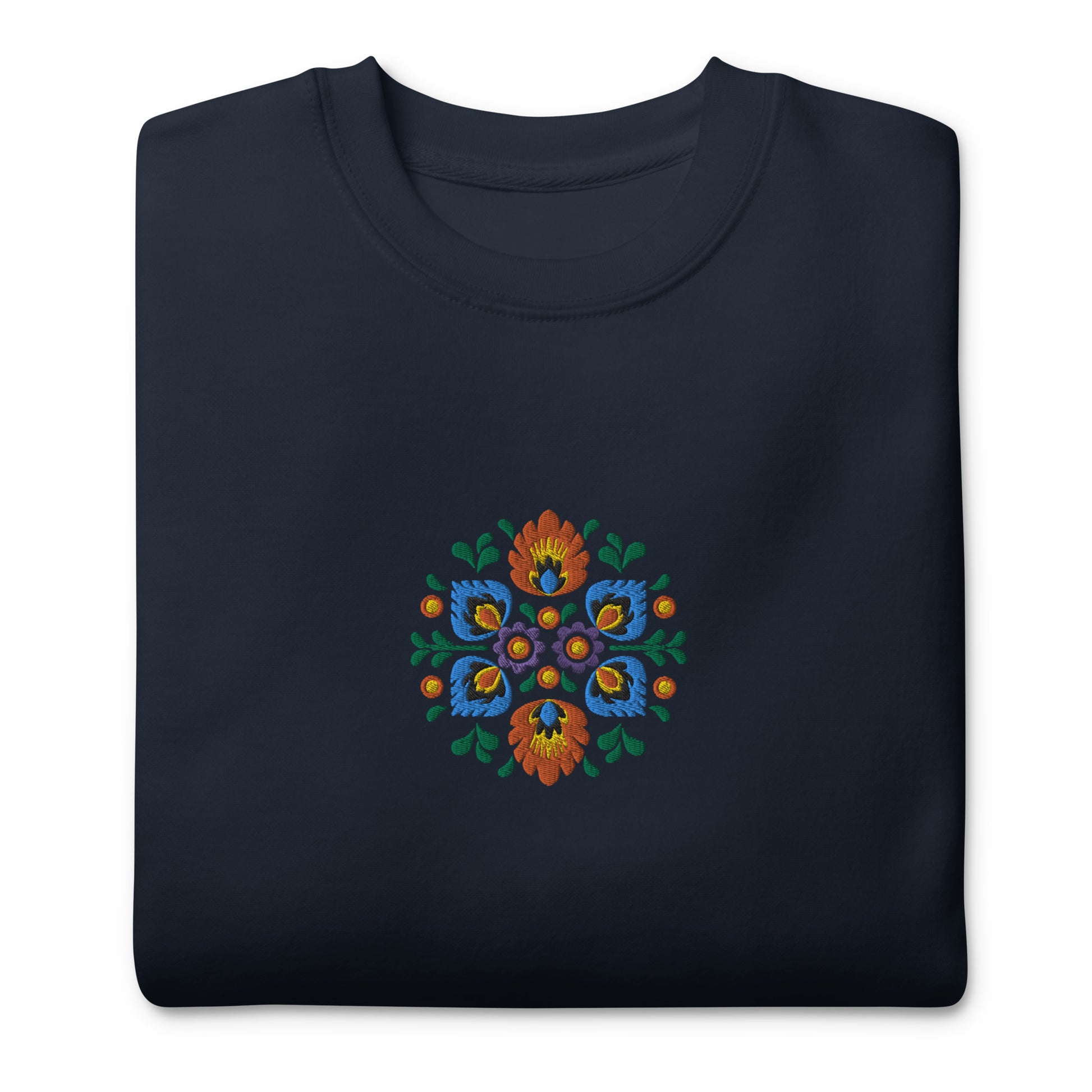 Polish Wycinanki Embroidered Sweatshirt - The Global Wanderer