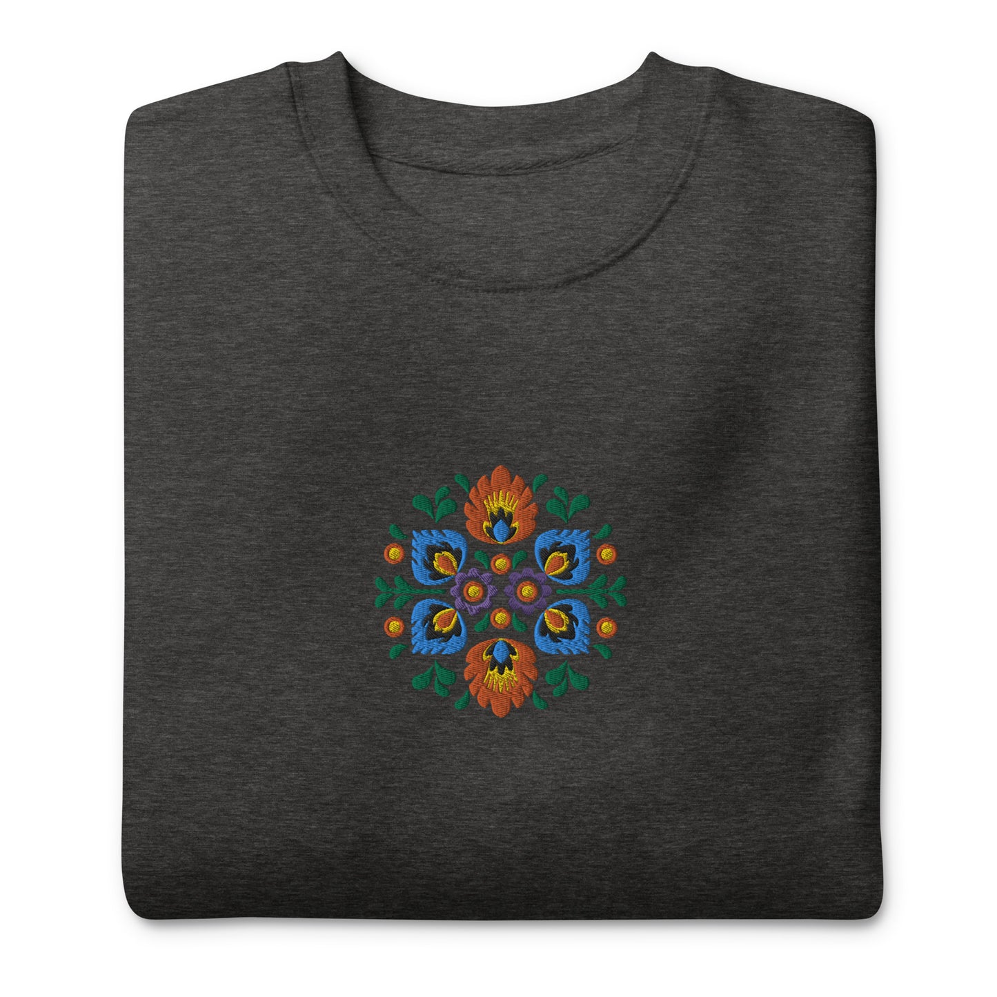 Polish Wycinanki Embroidered Sweatshirt - The Global Wanderer