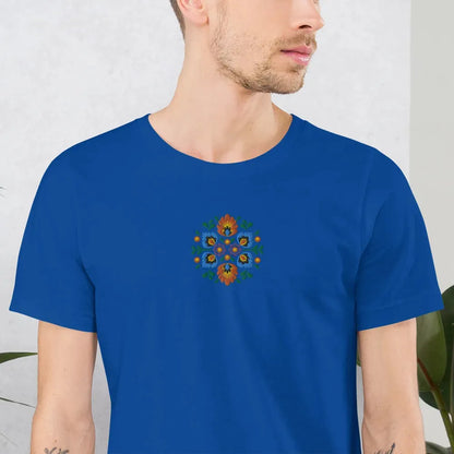 Polish Wycinanki Embroidered T-Shirt - The Global Wanderer