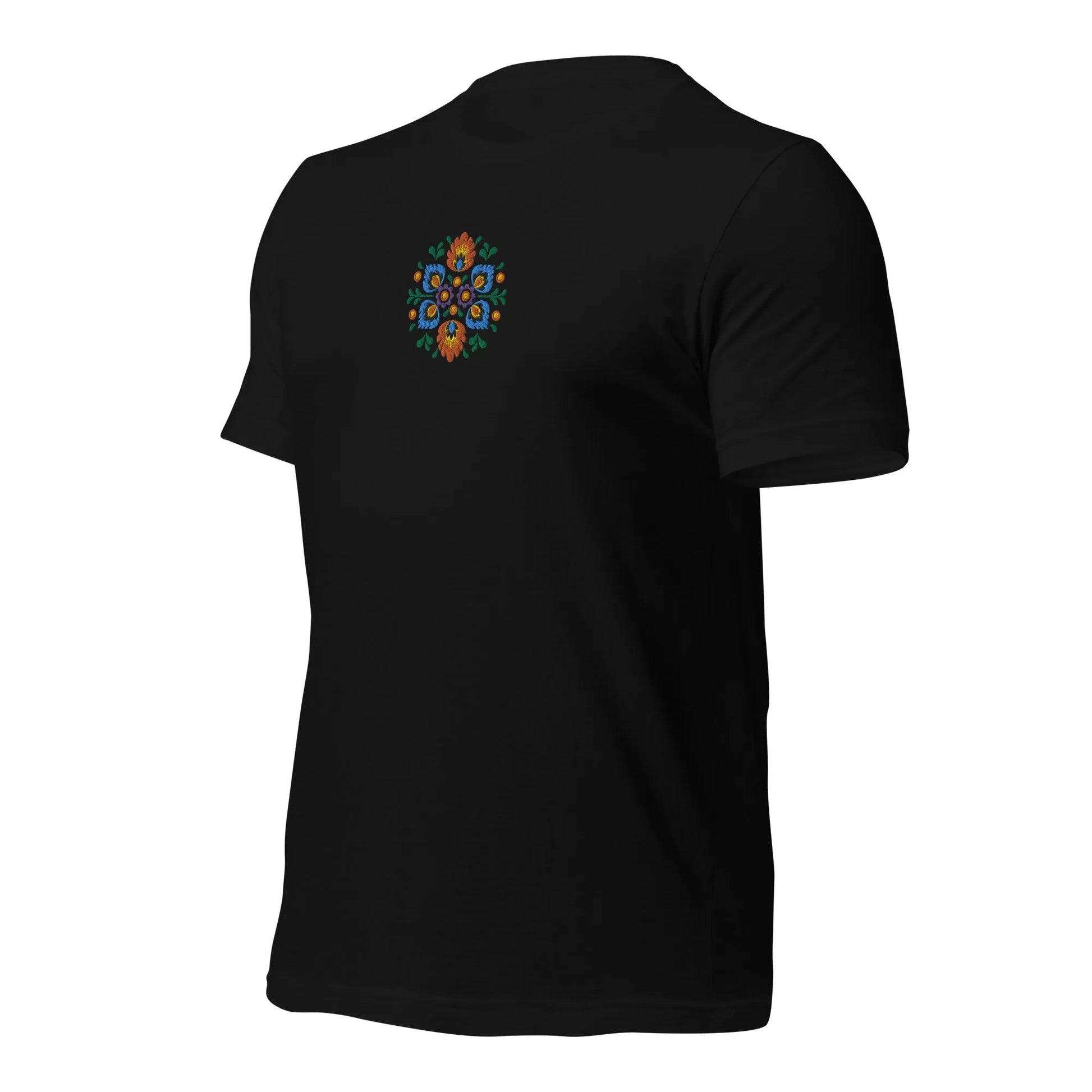 Polish Wycinanki Embroidered T-Shirt - The Global Wanderer