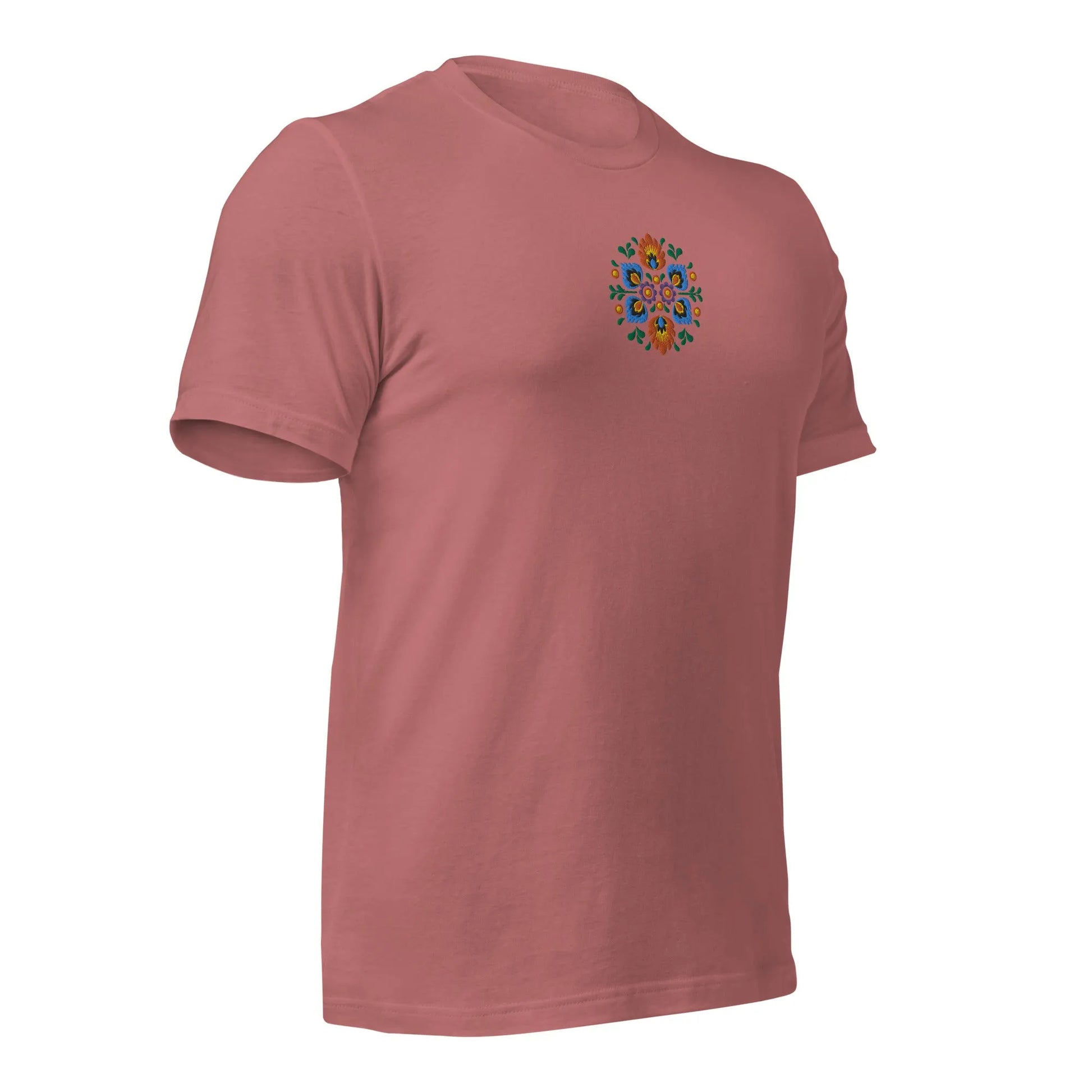 Polish Wycinanki Embroidered T-Shirt - The Global Wanderer