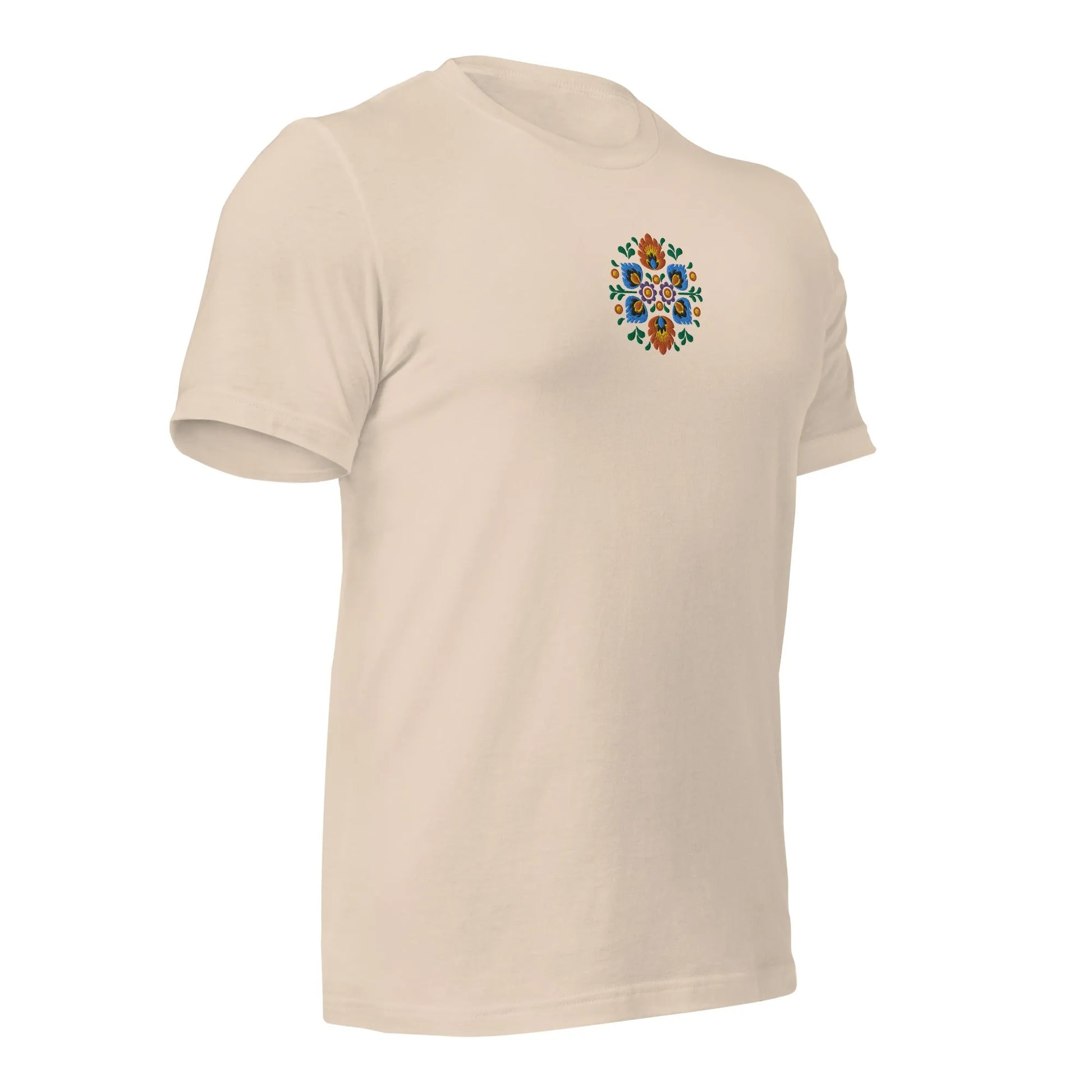 Polish Wycinanki Embroidered T-Shirt - The Global Wanderer