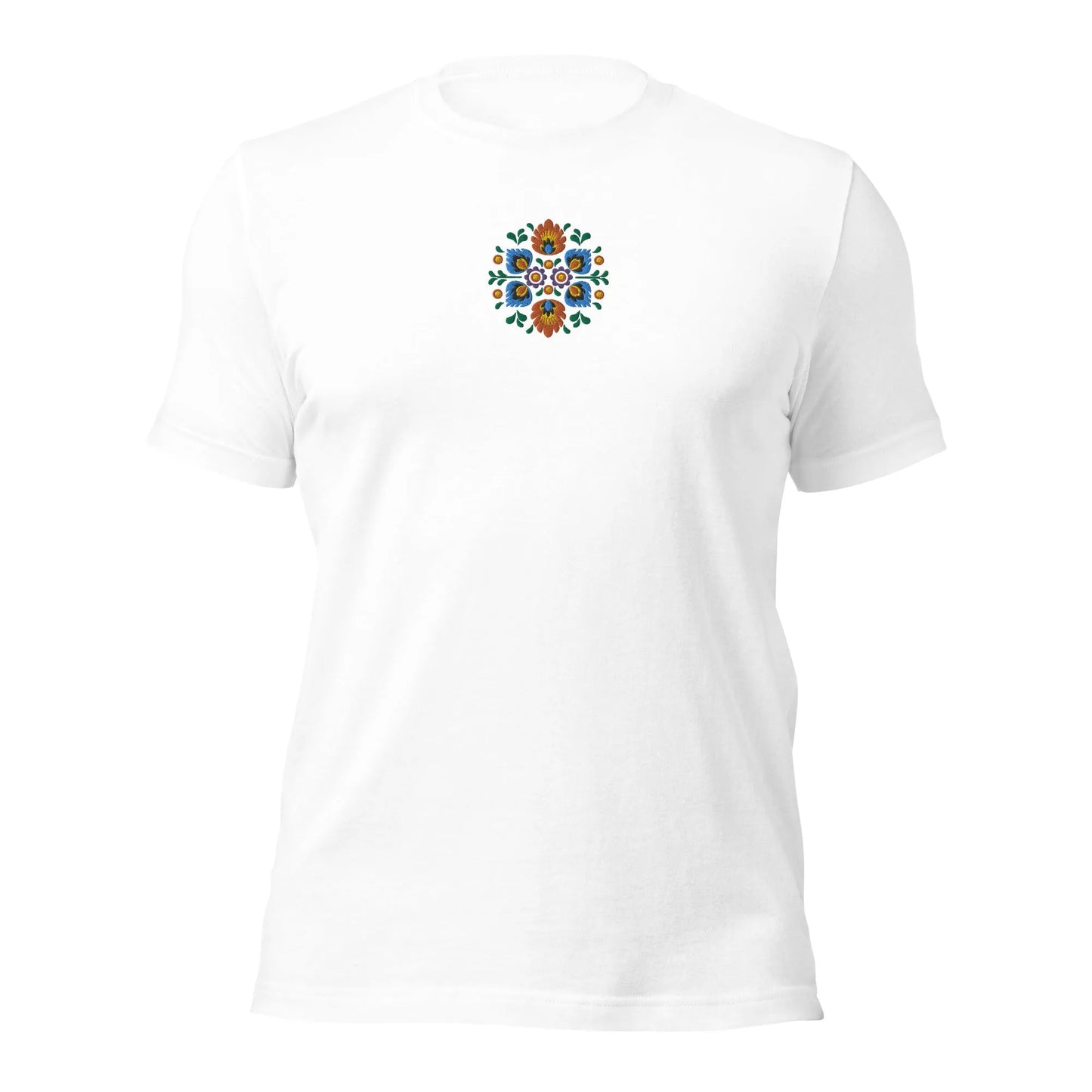 Polish Wycinanki Embroidered T-Shirt - The Global Wanderer