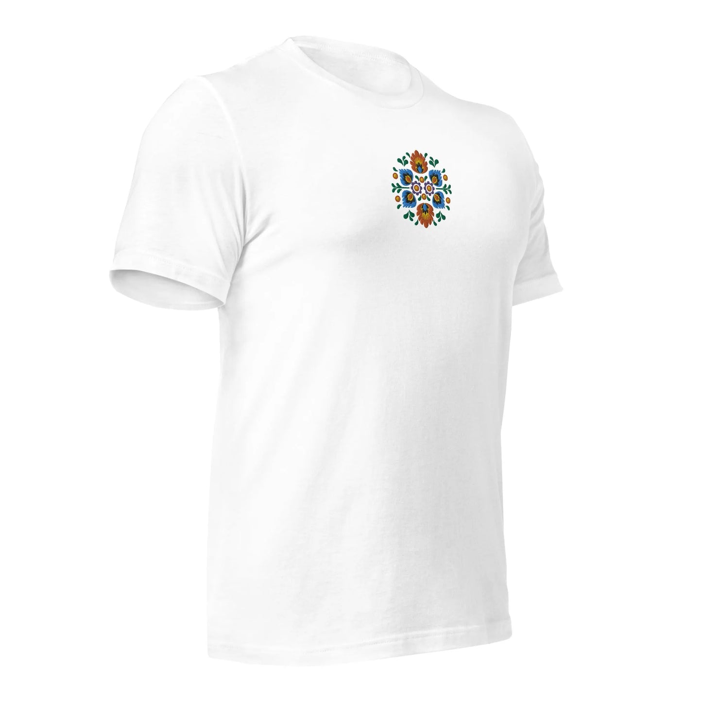 Polish Wycinanki Embroidered T-Shirt - The Global Wanderer