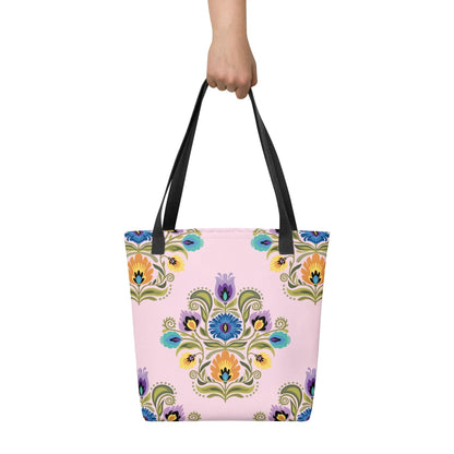 Polish Wycinanki Print Tote Bag - The Global Wanderer