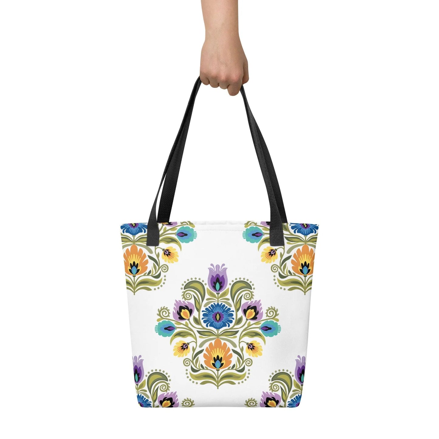 Polish Wycinanki Print Tote Bag - The Global Wanderer