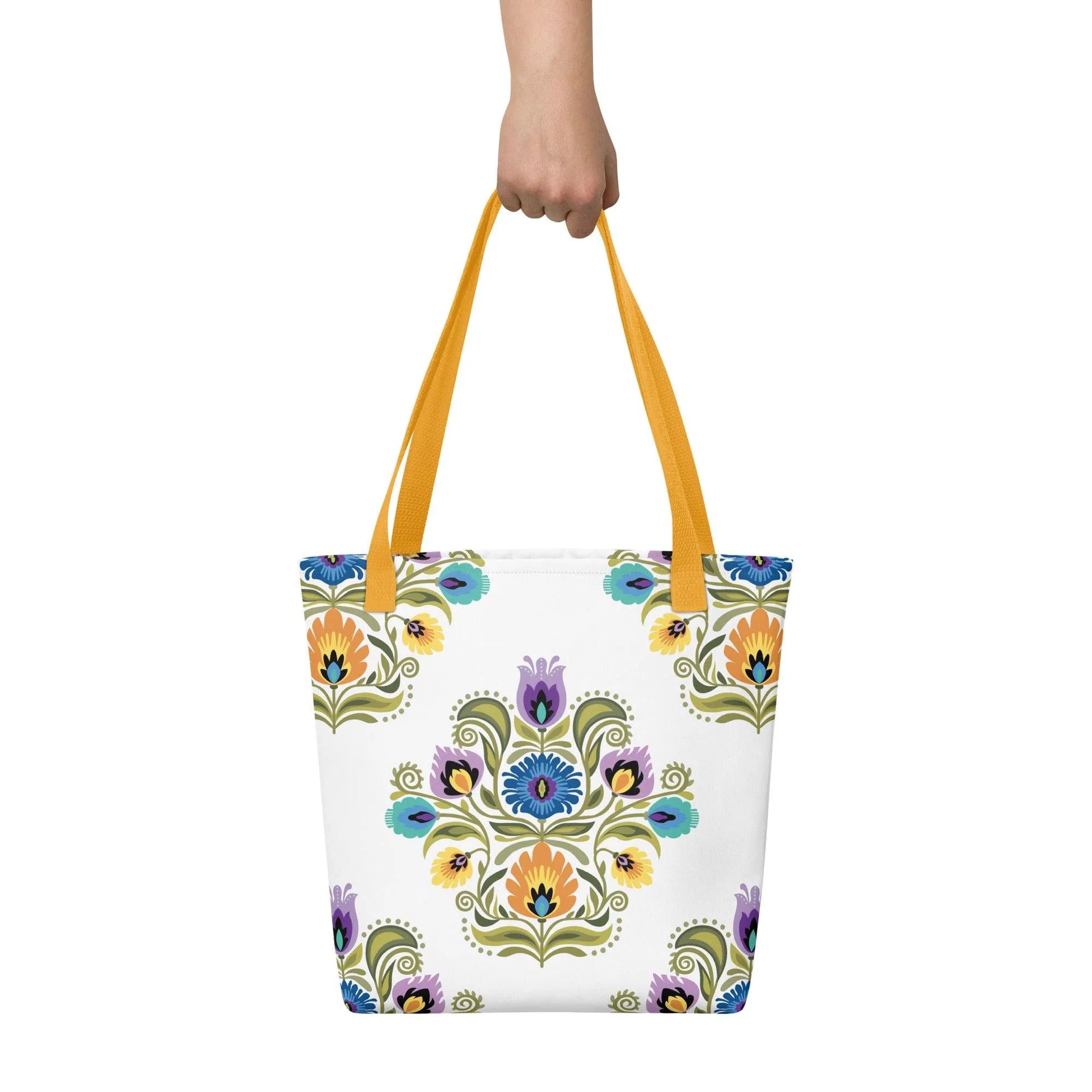 Polish Wycinanki Print Tote Bag - The Global Wanderer