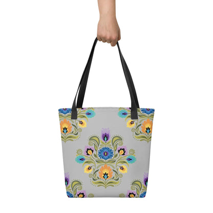 Polish Wycinanki Print Tote Bag - The Global Wanderer