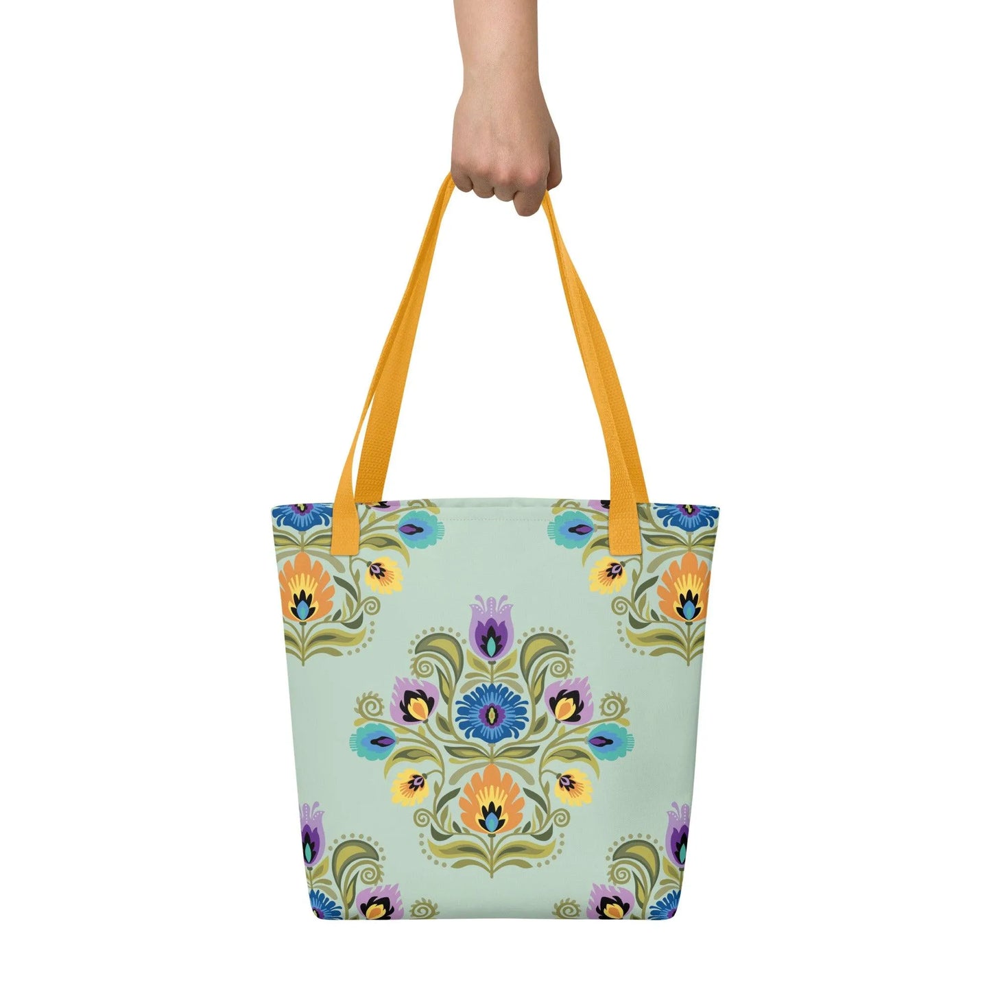 Polish Wycinanki Print Tote Bag - The Global Wanderer