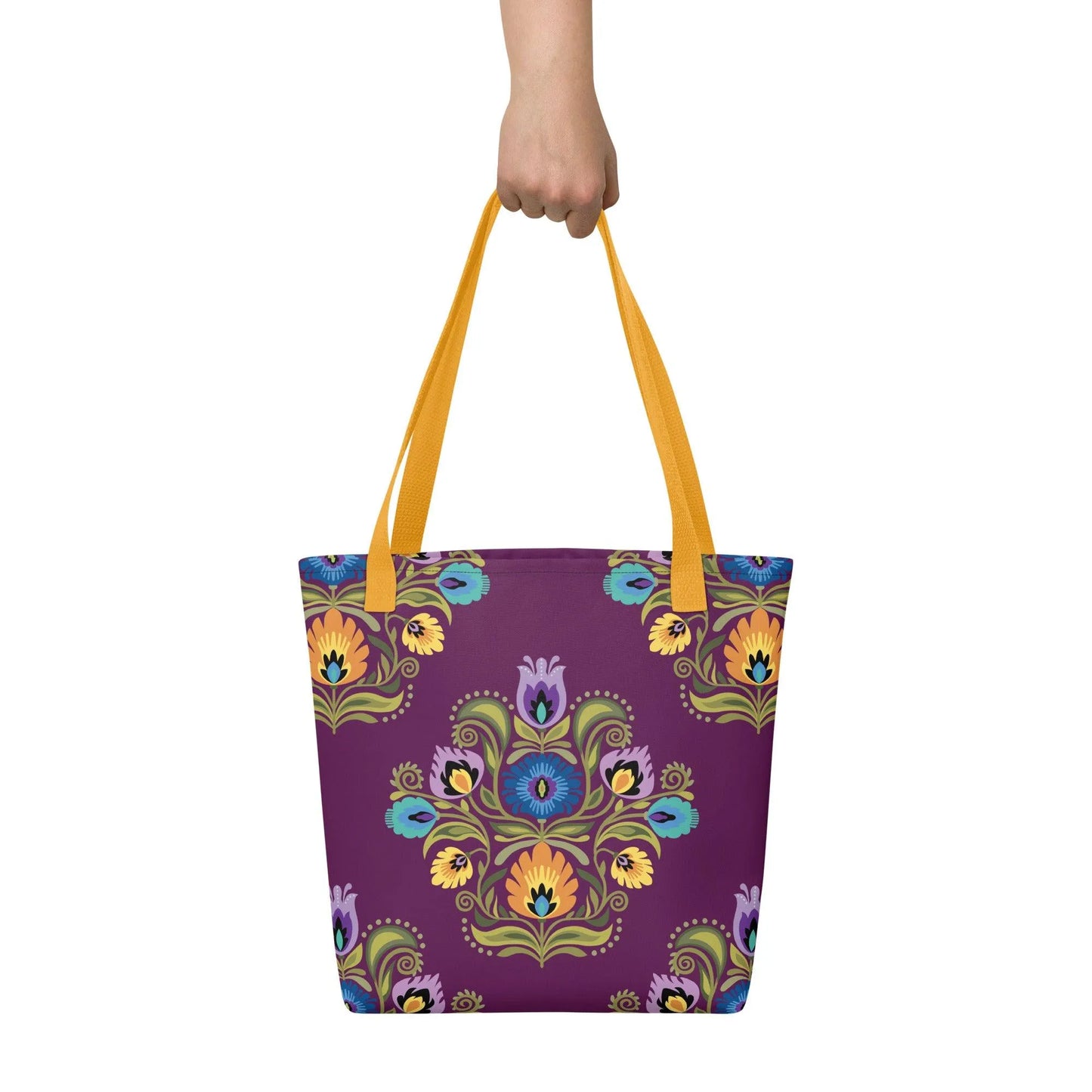 Polish Wycinanki Print Tote Bag - The Global Wanderer