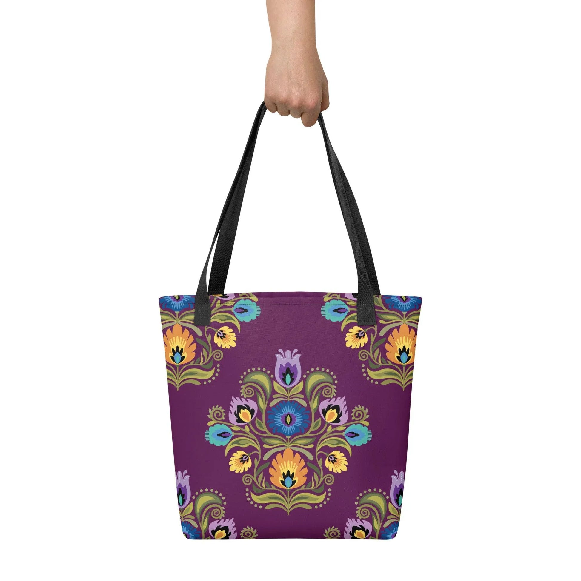 Polish Wycinanki Print Tote Bag - The Global Wanderer