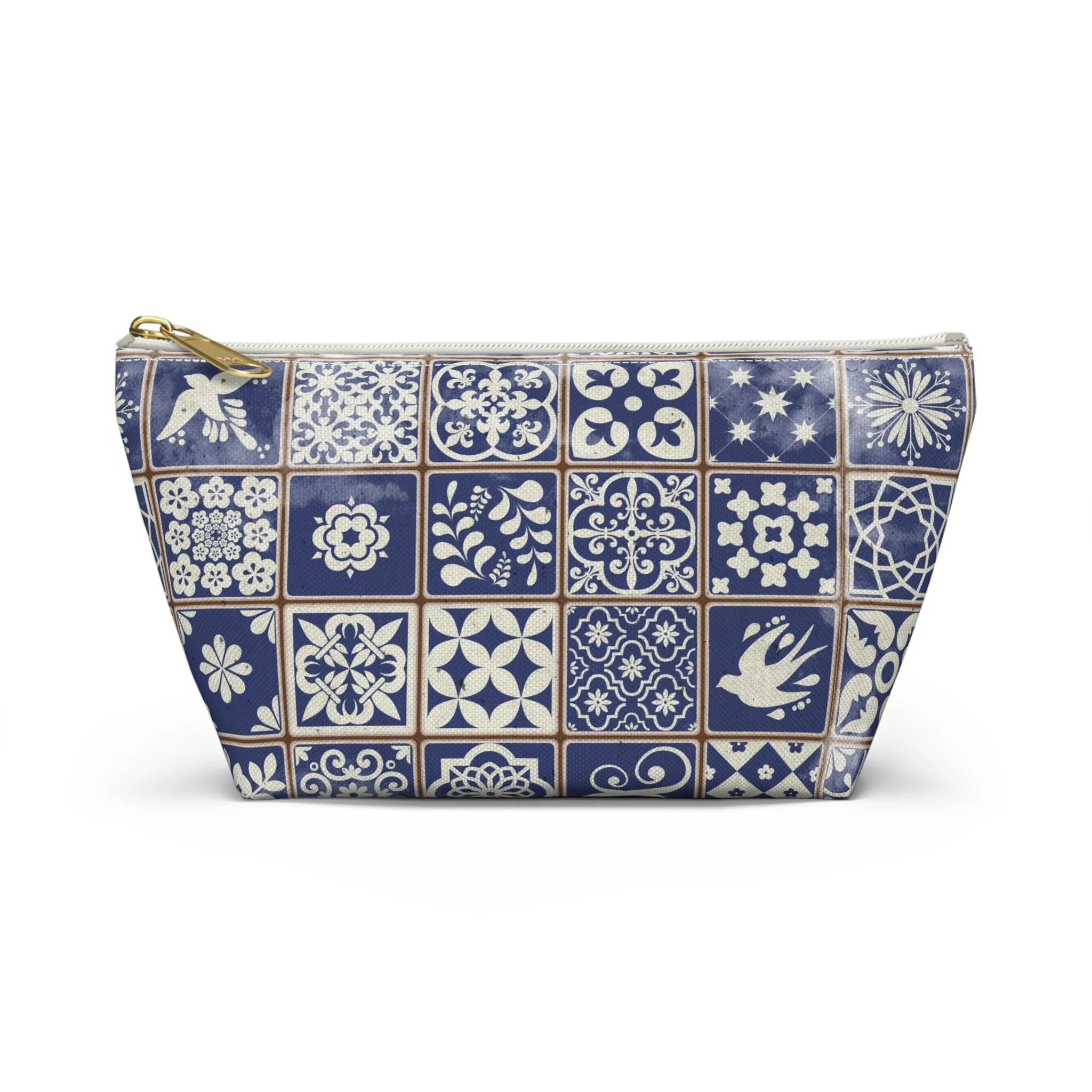Portuguese Blue Azulejo Tile Pouch - The Global Wanderer