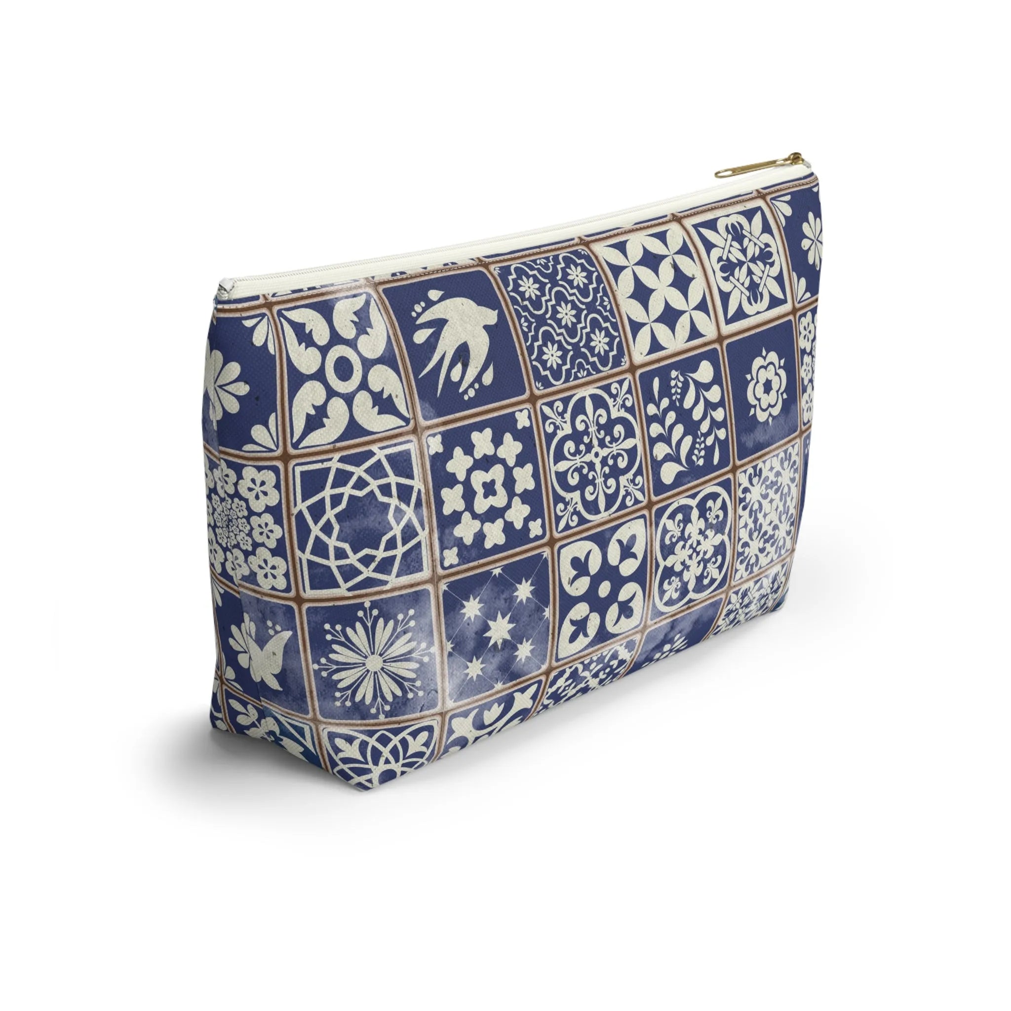 Portuguese Blue Azulejo Tile Pouch - The Global Wanderer