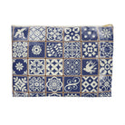 Portuguese Blue Azulejo Tile Flat Pouch - The Global Wanderer
