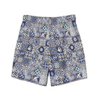 Portuguese Azulejo Tile Recycled Men's Swim Trunks - The Global Wanderer