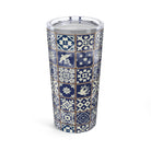 Portuguese Blue Azulejo Tile Tumbler - The Global Wanderer