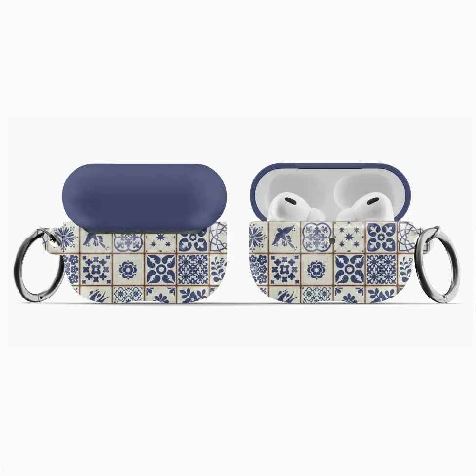 Portuguese Azulejo Tile AirPod Pro Case - The Global Wanderer