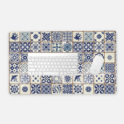 Portuguese Azulejo Tile Desk Mat - The Global Wanderer