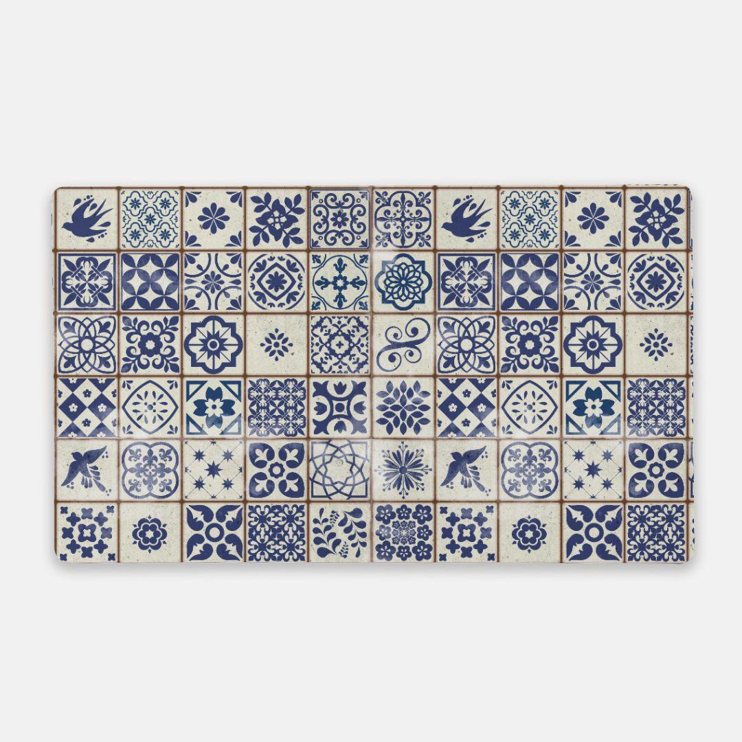 Portuguese Azulejo Tile Desk Mat - The Global Wanderer