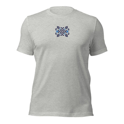 Portuguese Azulejo Tile Embroidered T-shirt - The Global Wanderer