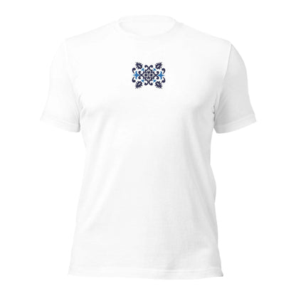 Portuguese Azulejo Tile Embroidered T-shirt - The Global Wanderer