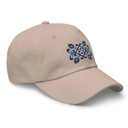 Portuguese Azulejo Tile Motif Embroidered Dad Hat - The Global Wanderer