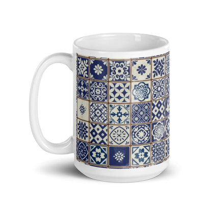 Portuguese Azulejo Tile Mug - The Global Wanderer