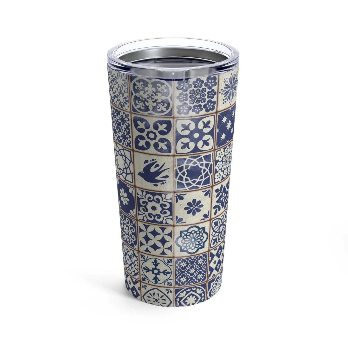 Portuguese Azulejo Tile Tumbler - The Global Wanderer