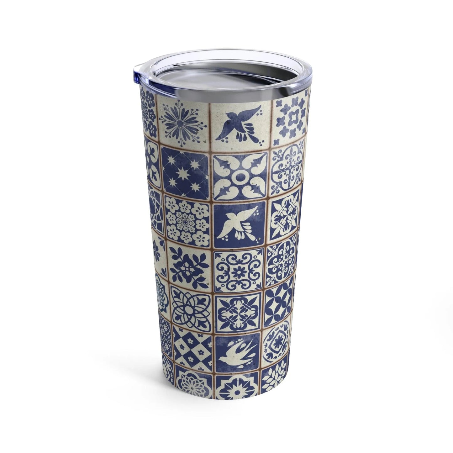 Portuguese Azulejo Tile Tumbler - The Global Wanderer