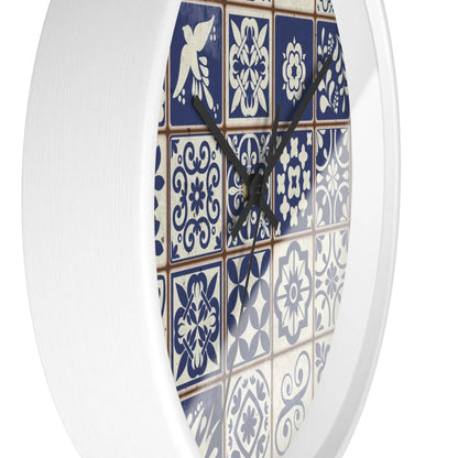 Portuguese Azulejo Tile Wall Clock - The Global Wanderer