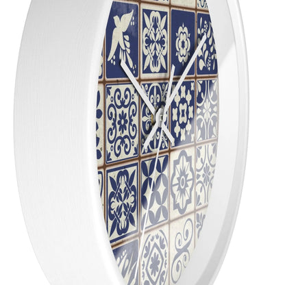 Portuguese Azulejo Tile Wall Clock - The Global Wanderer