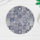 Portuguese Blue Azulejo Tile Mouse Pad - The Global Wanderer