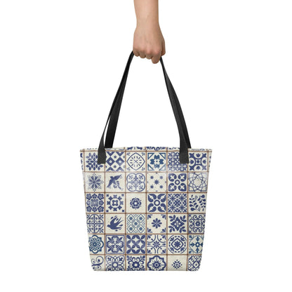 Portuguese Tile Tote Bag - The Global Wanderer