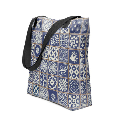 Portuguese Tile Tote Bag - The Global Wanderer