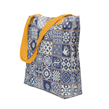 Portuguese Tile Tote Bag - The Global Wanderer