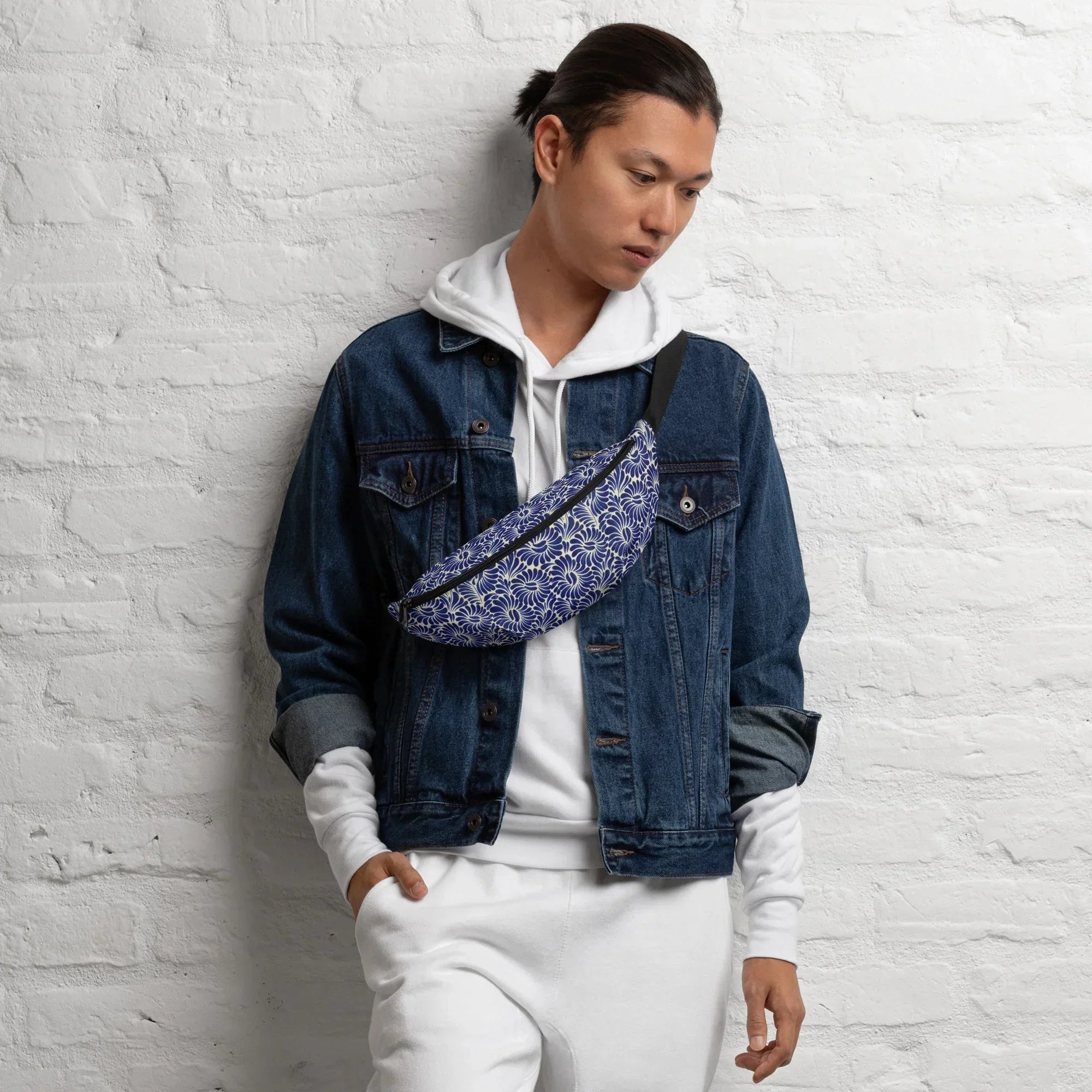 Puebla Talavera Tile Fanny Pack - The Global Wanderer