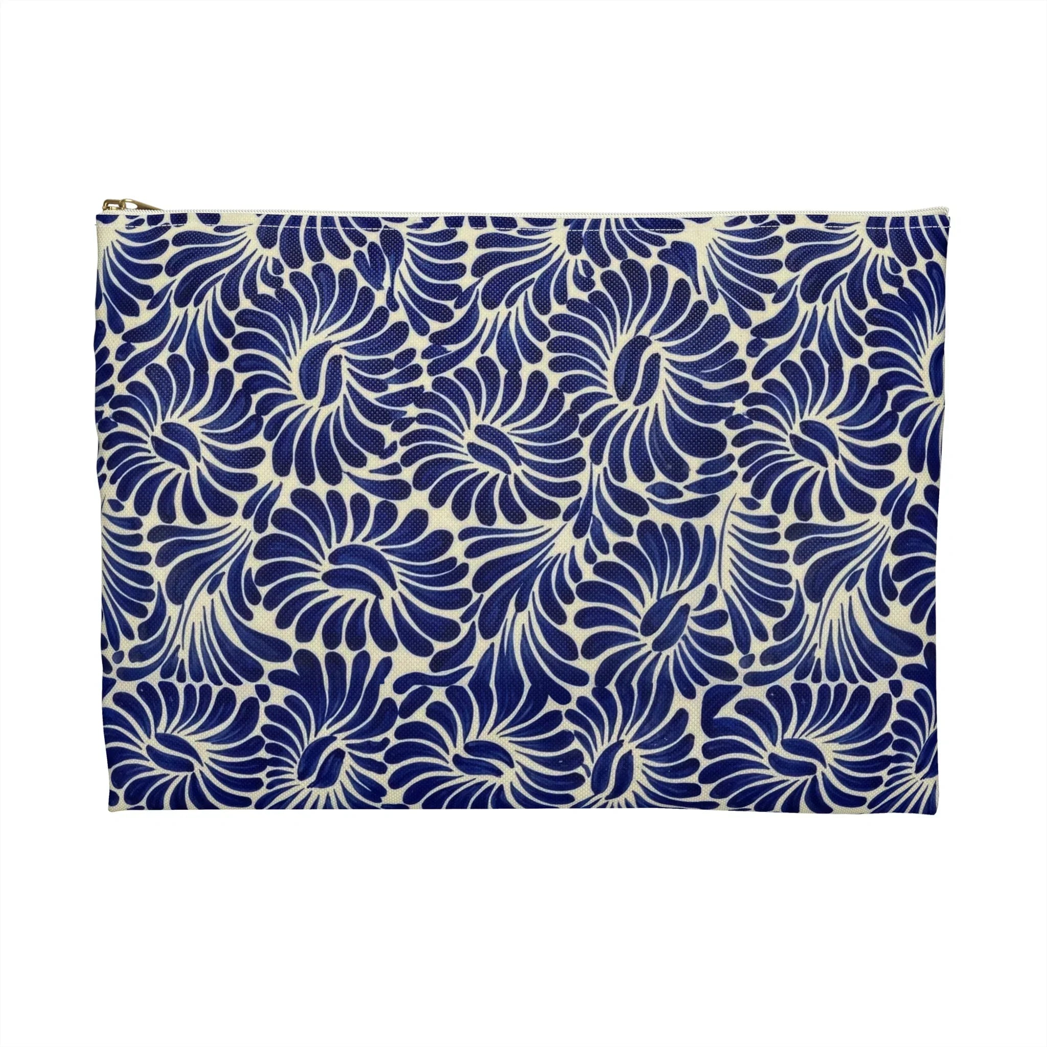 Puebla Talavera Tile Flat Pouch - The Global Wanderer