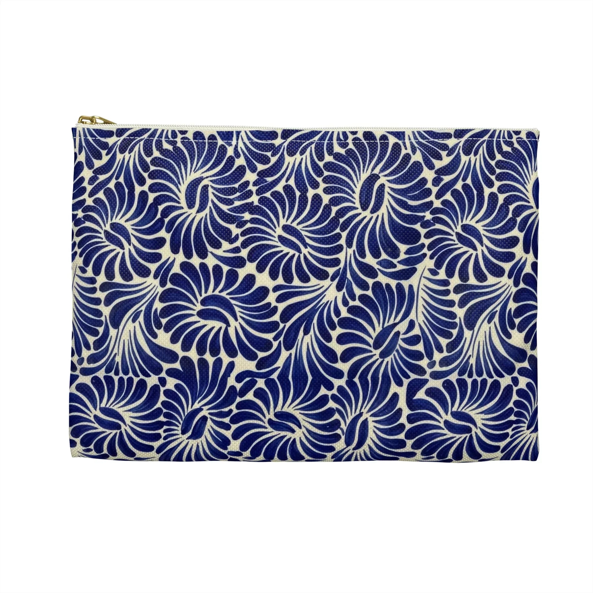 Puebla Talavera Tile Flat Pouch - The Global Wanderer