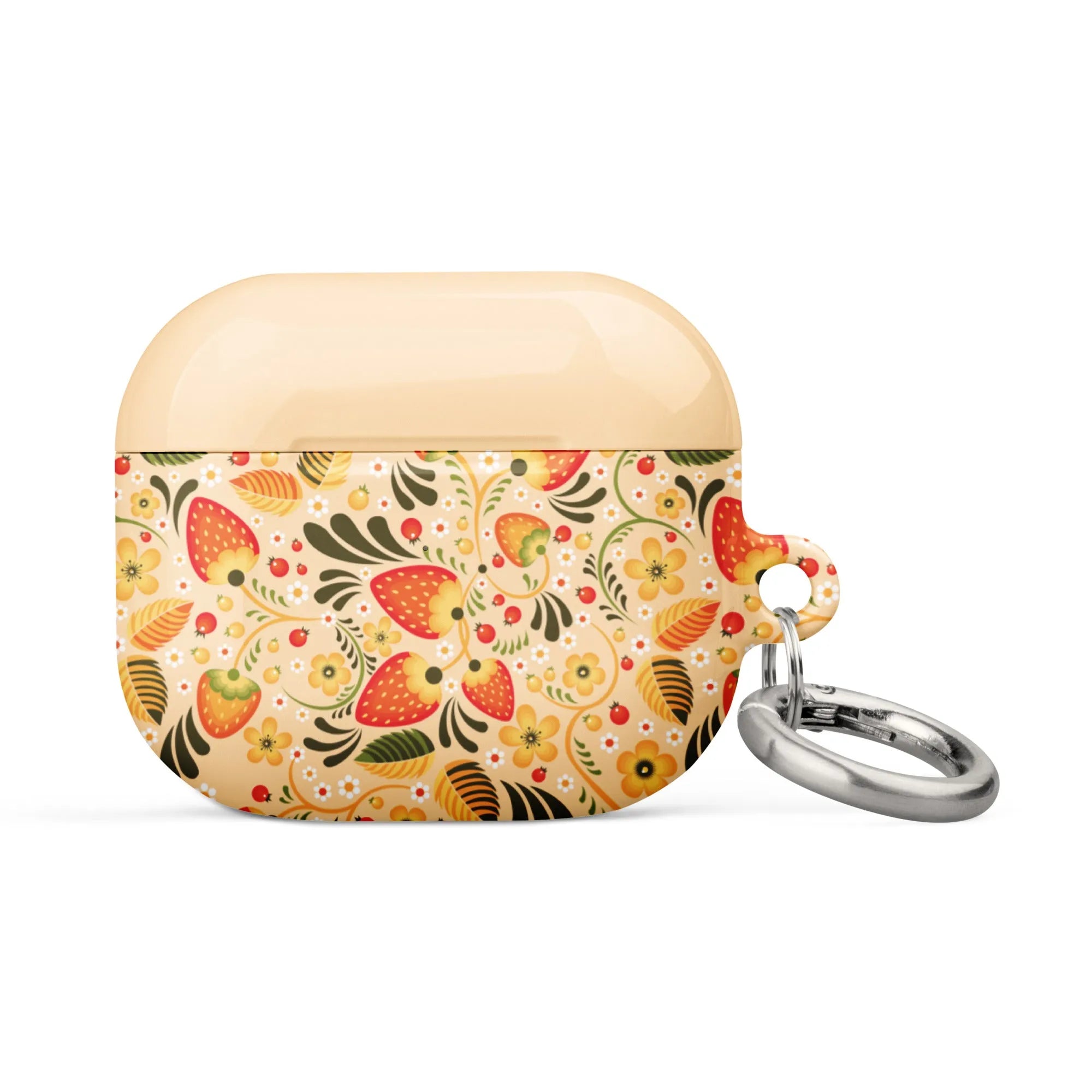 Russian Beige Khokhloma AirPod 3 Case - The Global Wanderer