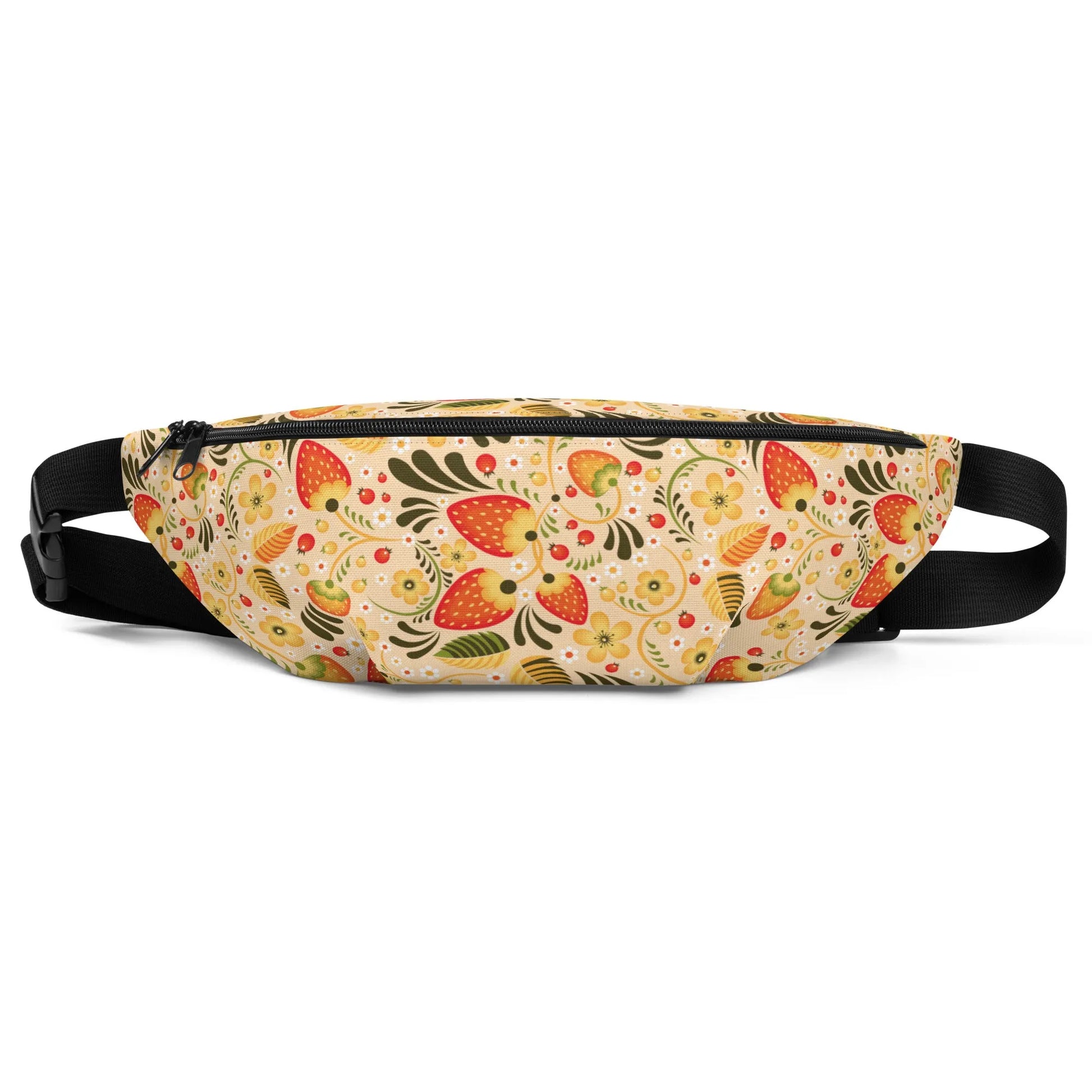 Russian Beige Khokhloma Fanny Pack - The Global Wanderer