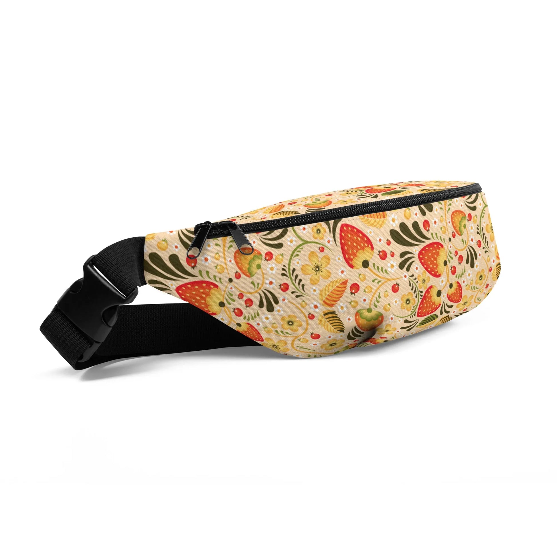 Russian Beige Khokhloma Fanny Pack - The Global Wanderer