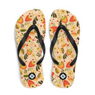 Russian Beige Khokhloma Flip Flops - The Global Wanderer