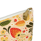 Russian Beige Khokhloma Print Pouch - The Global Wanderer