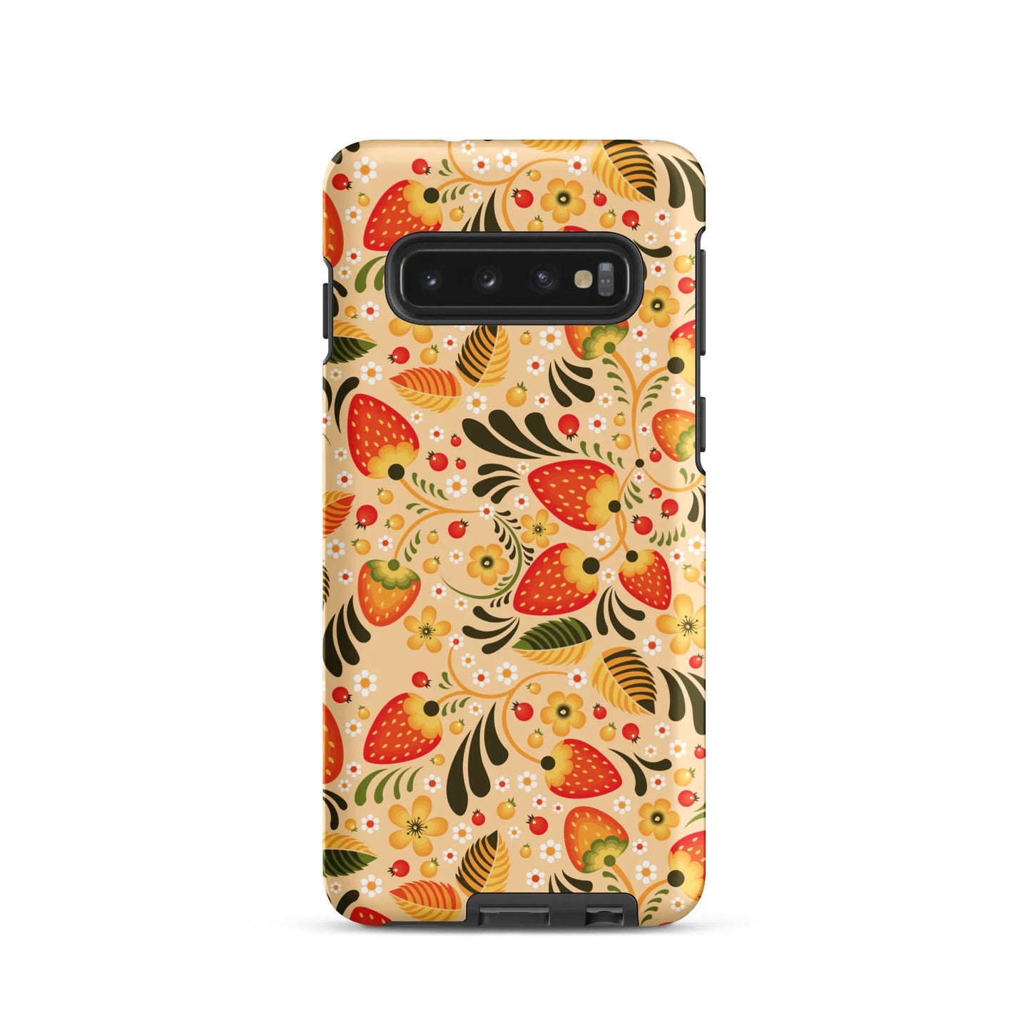 Russian Khokhloma Beige Tough Samsung® Case - The Global Wanderer