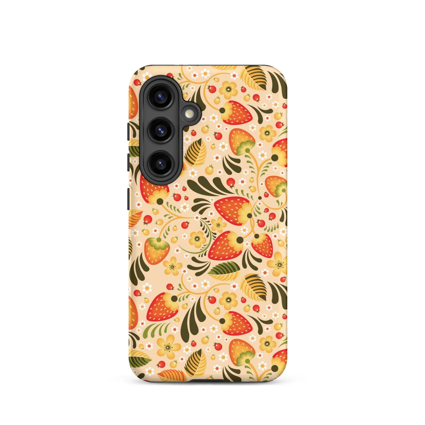 Russian Khokhloma Beige Tough Samsung® Case - The Global Wanderer