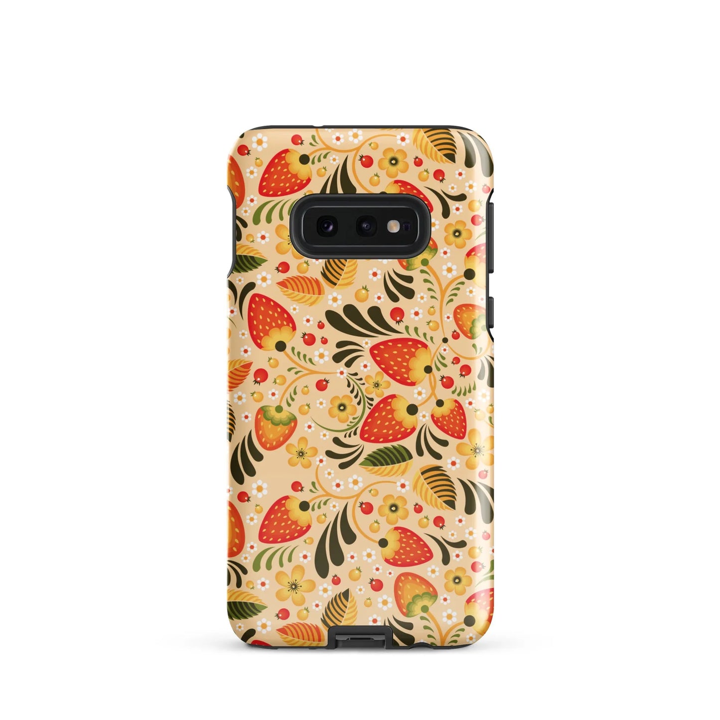 Russian Khokhloma Beige Tough Samsung® Case - The Global Wanderer