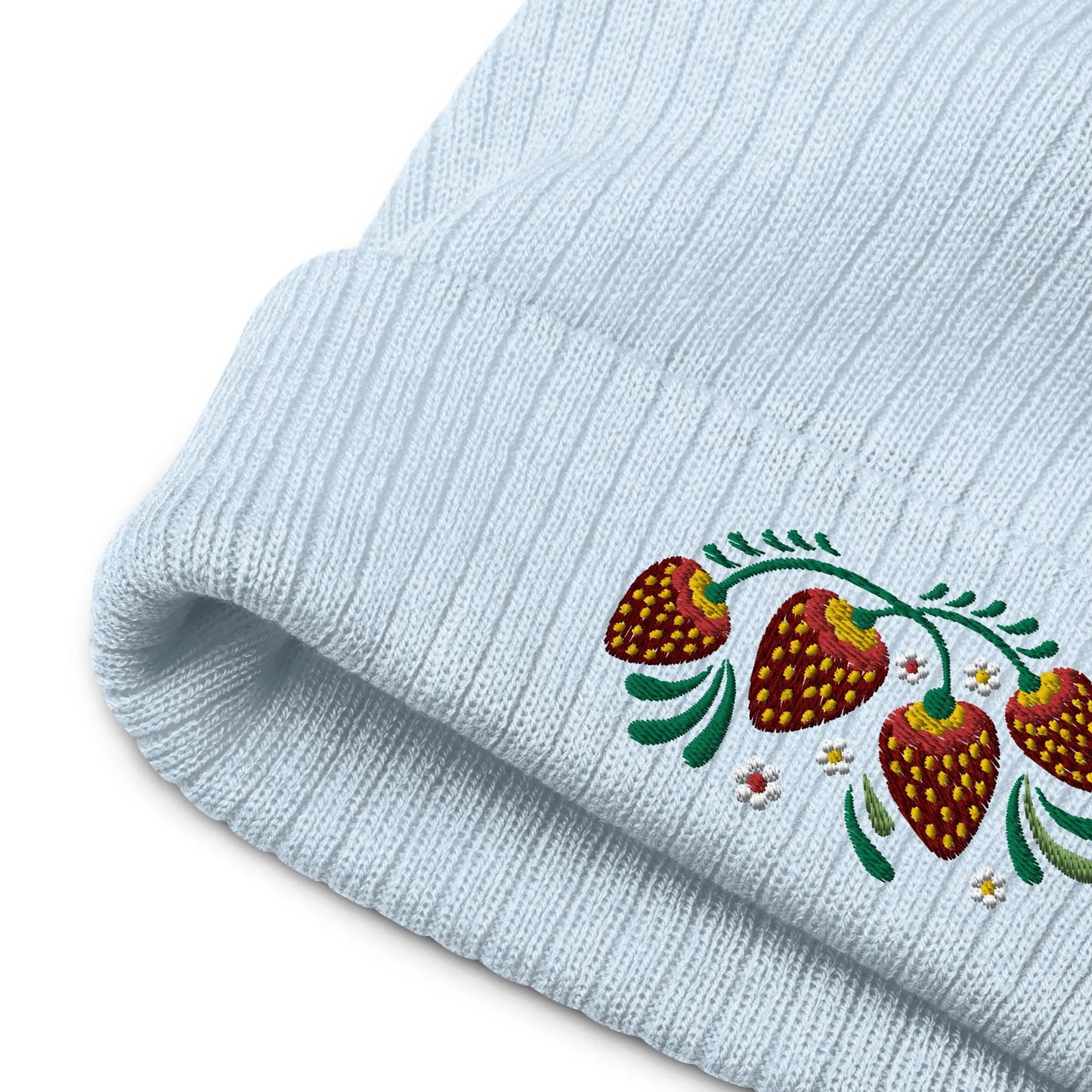 Russian Khokhloma Embroidered Beanie - The Global Wanderer