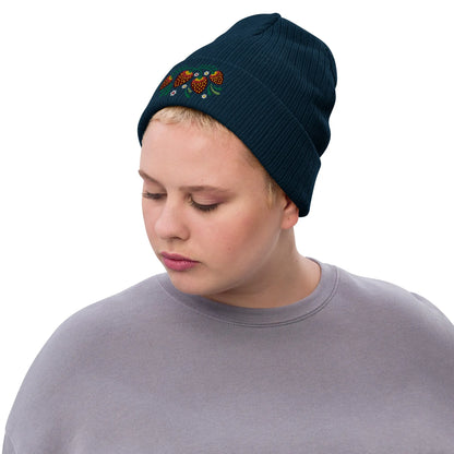 Russian Khokhloma Embroidered Beanie - The Global Wanderer