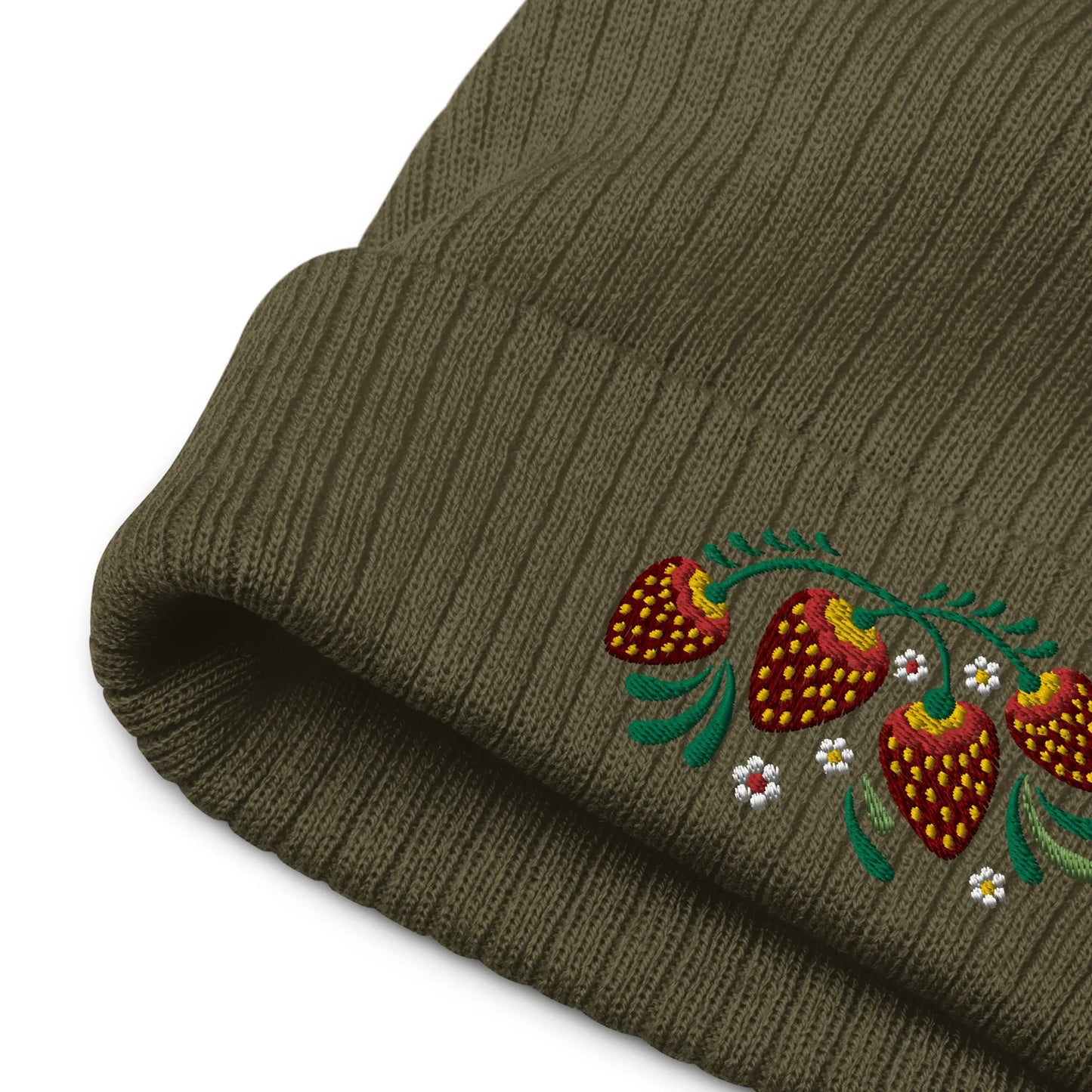 Russian Khokhloma Embroidered Beanie - The Global Wanderer